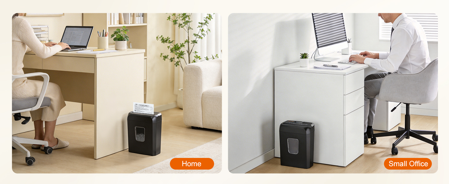 Bonsaii Paper Shredder for Home Use, 3.4 Gal Wastebasket