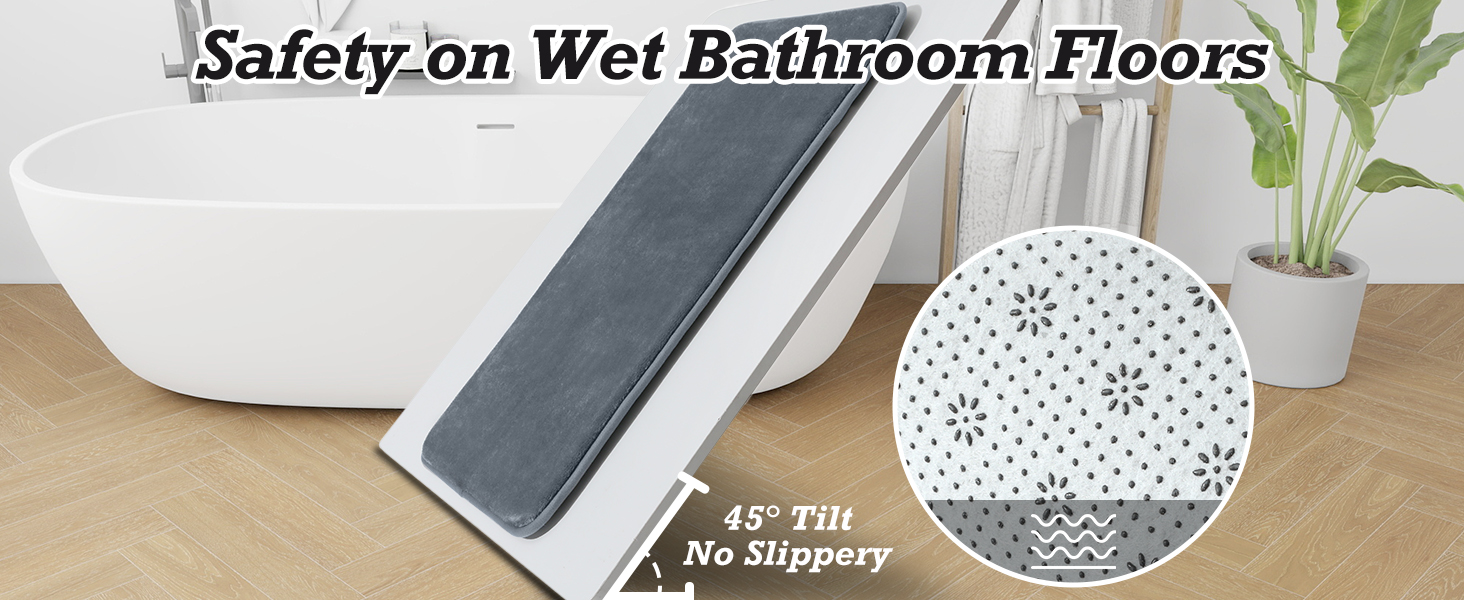Safety on Wet Bathroom Floors