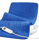 Heating Pad for Back Pain Relief, 33'' x 17'' XXXL Electric Heating Pad for Neck and Shoulder Cra...