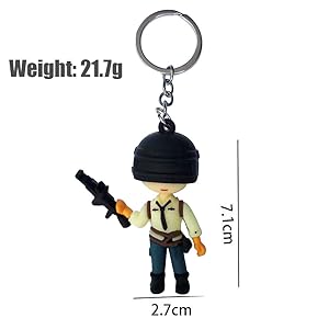 Silicone PUBG Key Ring