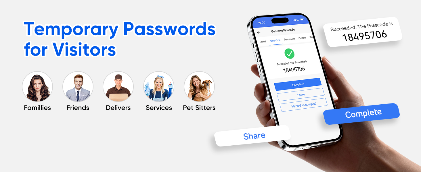 Smart Door Knob Fingerprint Door Lock