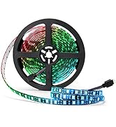 SUPERNIGHT LED Strip Lights, 16.4FT 5M SMD 5050 Waterproof 300LEDs RGB Color Changing Flexible LE...