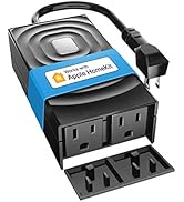 meross Smart Outdoor Plug, Waterproof WiFi Outdoor Outlet, Compatible with Apple HomeKit, ...