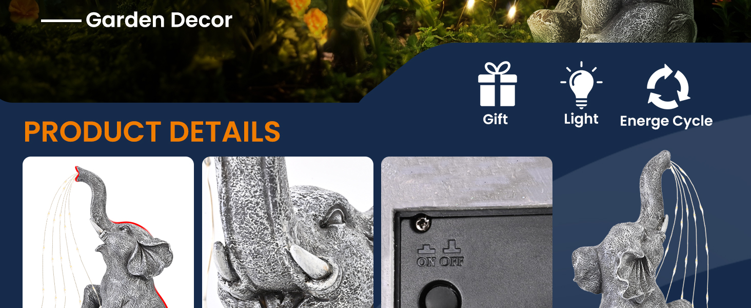 Vivid details, yard decorations outdoor