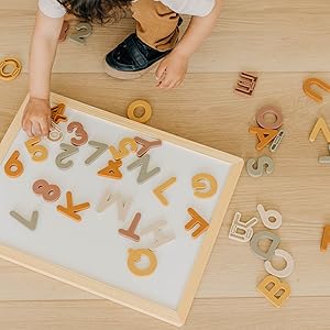 alphabet and numbers magnetic play set
