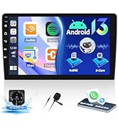 8-Core 4+64G Upgrade Android Double Din Car Stereo with Carplay Android Auto 59 Theme 9 inch Scre...