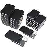 Goodma 24-Pack Slide Top Rectangular Metal Tin Containers for Candies Jewelry Crafts Pills Lip Ba...