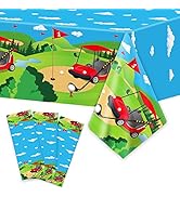 3pcs Golf Party Supplies Tablecloth Disposable Birthday Table Cover Favor Plastic Tablecloths Bir...