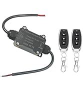 NEWNEWLIU DC12V Forward and Reverse Remote Control Switch,Waterproof Wireless DC Motor Remote Con...