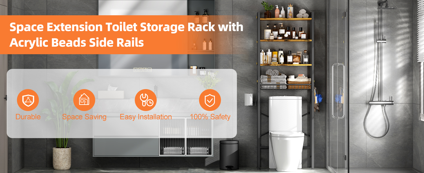 Over-The-Toilet Storage Rack