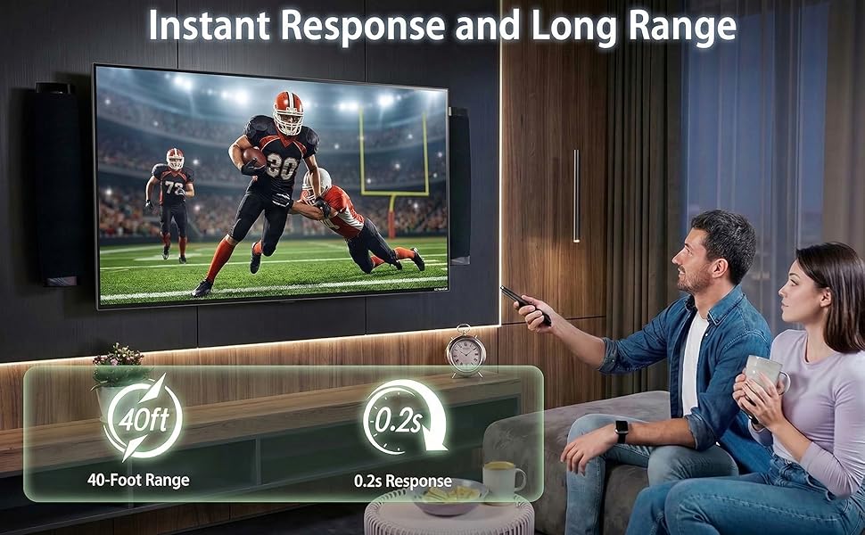 instant response and long range