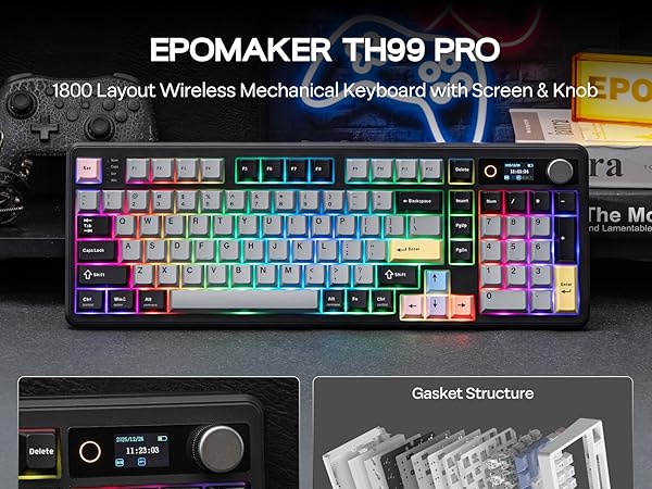 EPOMAKER TH99PRO Wireless Gaming Keyboard