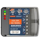 Wiring Surge Protector with Adjustable Over/Under Voltage Protection Automatic Recovery, 220V, 30...