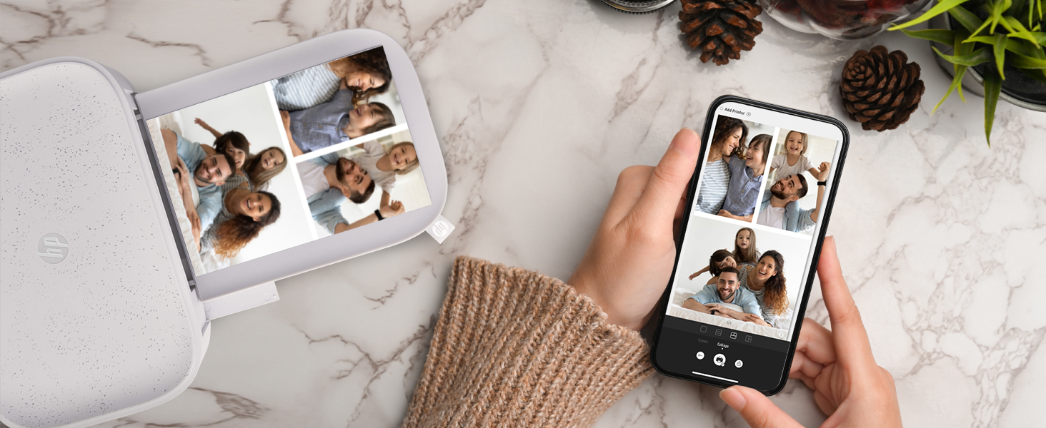 HP Sprocket Studio Plus WiFi Printer – Wirelessly Prints 4x6” Photos from Your iOS & Android Device