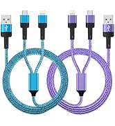 Multi Fast Charging Cable 4FT/2Pack for iPhone 16e/16 Pro/16 Pro Max/Plus/16, [APPL e MFi Certifi...