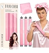 TULOBI 3 Pcs Heatless Curls Overnight - Upgraded Velvet Heatless Hair Curler with Velcro Fastener...