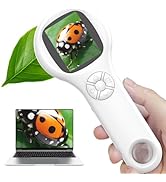 Ashfly Handheld Microscope for Kids Educational Science Kit - Mini LED Pocket Microscope for Kids...