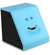 Coin Eating Saving Bank, Face Coin Bank Battery Operated Novelty Monkey Money Saving Box Piggy Ba...