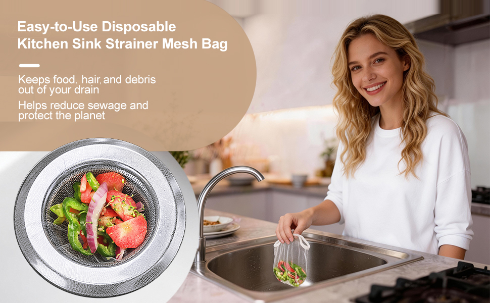 Kitchen Sink Strainer Mesh Bags