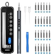 Upgraded Electric Screwdrivers, 28 in 1 Electric Precision Screwdrivers Set, 0.45-0.5Nm Electric ...