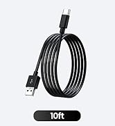10FT/3M USB to USB C Long Cable, Type C Power Cord for Home Security Cameras, Power Charging and ...