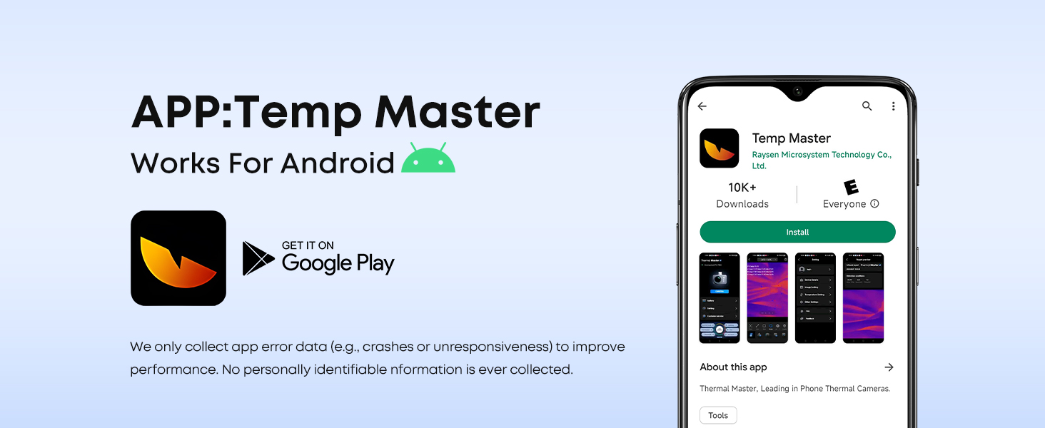 thermal master P2 thermal camera for android
