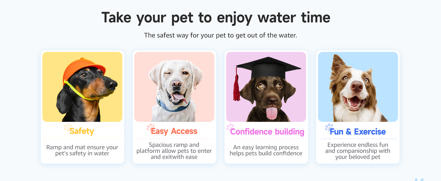 Inflatable Dog Floating Ramp