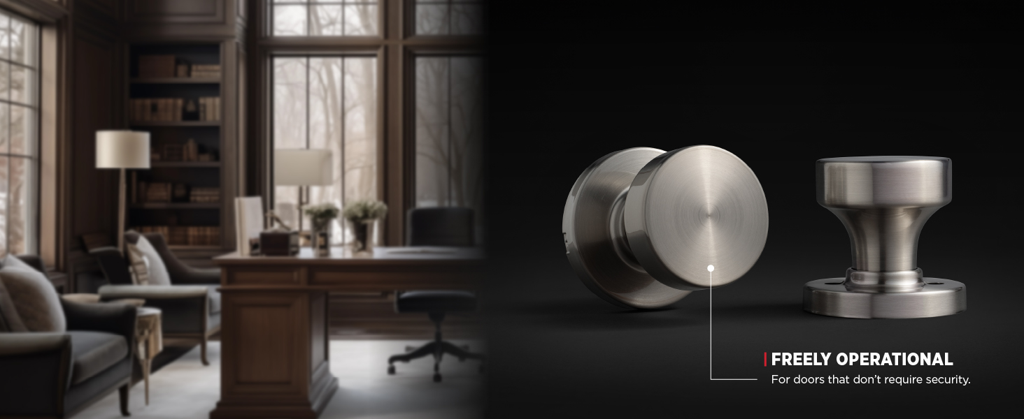 hallway closet passage door knob non locking
