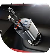 [2025 Ultra-Compact] JOYROOM Retractable Car Charger 84W Car Charger USB C for iPhone 16 17 Fast ...