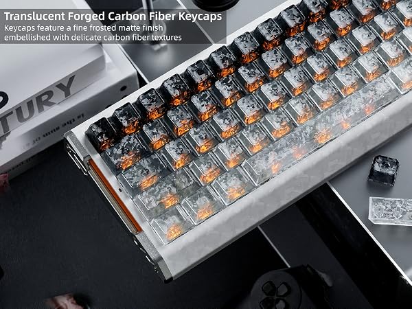 Clear Jelly Keycaps, Translucent Keycaps Set Gradient Grey Keycaps 120 Keys Custom Keycaps