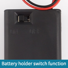 battery holder with switch