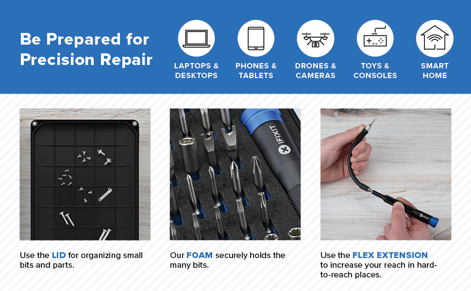 mako features lid foam flex extension device modules ptt pro tech toolkit