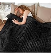 Uttermara Fleece Weighted Blanket for Adults Queen Size 15lbs, Soft Sherpa Weighted Blankets for ...