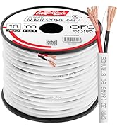 Install Link 16 AWG Gauge in-Wall Speaker Wire - UL CL3 Rated (100 FT) Oxygen Free Copper (OFC)