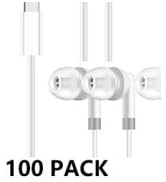 CNSZSLZ USB C Earbuds Bulk for Classroom 100 Pack,School in-Ear Headphones for Students Kids, Wir...