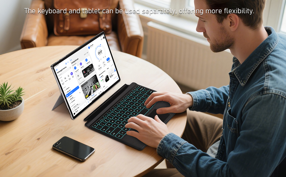keyboard and tablet can be used separately
