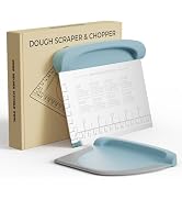 Bench Scraper Dough Cutter Tool - Bowl Pastry Scraper for Bread Cake Pizza, Bench Knife Kitchen D...