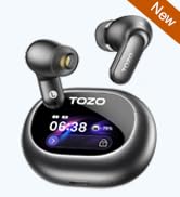 TOZO NC20 Pro Active Noise Cancelling Wireless Earbuds with Smart Touch Screen, LDAC Hi-Res Audio...
