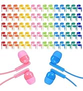 XOSDA 30 Pack Bulk Kids Earbuds for Classroom School Library, Student Wired Headphones Wholesale ...
