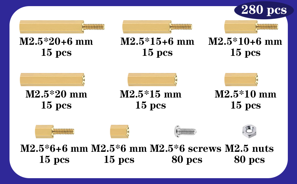 Motherboard Standoffs&amp;Screws&amp;Nuts Kit