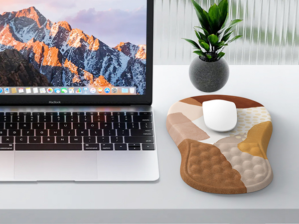 boho brown mouse pad