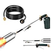 Propane Torch Weed Burner, High Output Blow Torch with 10FT Hose and Push-Button Igniter