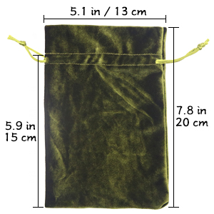 Soft velvet bags with drawstring 6x9 inch 