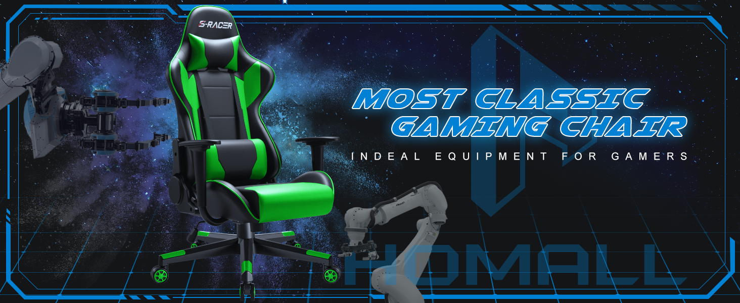 green gaming chair