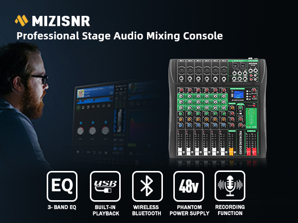 audio mixer 6 channel