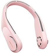 SWEETFULL Portable Neck Fan Bladeless Personal Fan 5000mAh Rechargeable Battery Operated Wearable...