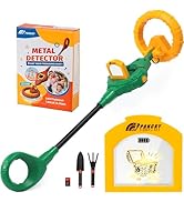 PANCKY Metal Detector for Kids, IP68 Waterproof 3-10 Year Kids Metal Detector Kit with LCD Displa...