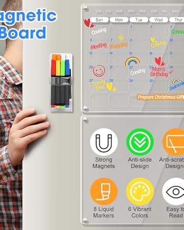 Fridge Calendar and Memo Board