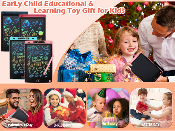 2-Pack-LCD-Writing-Tablet-Colorful-Toddler-Drawing-Tablet-Doodle-Board-for-Kids-GIFT