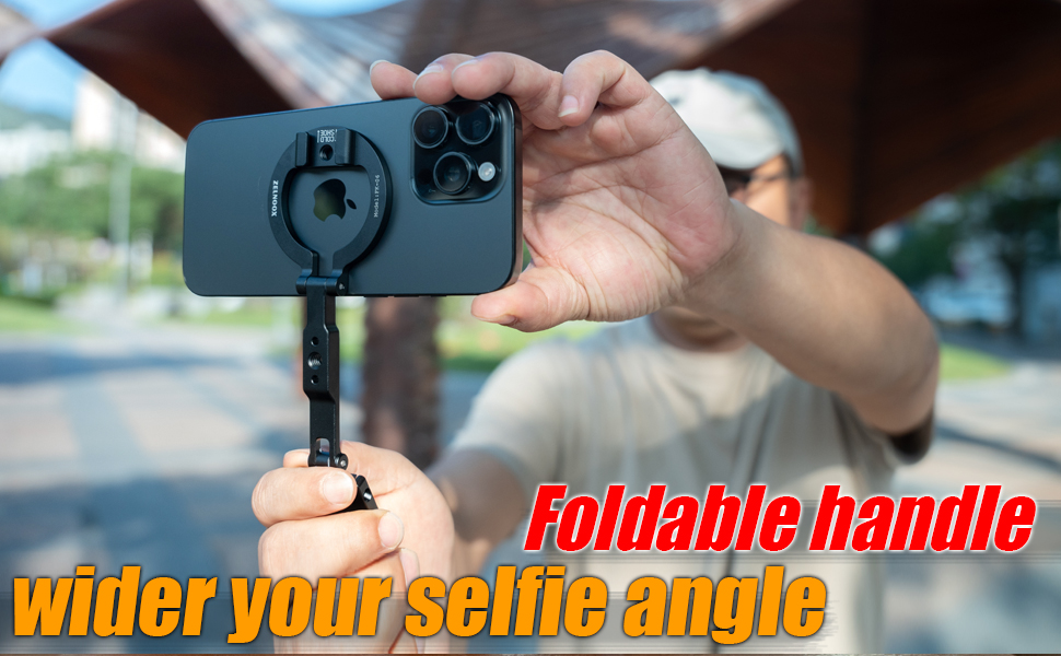 Foldable Handle for Selfie: Unlock Wider Perspectives with Stable Grip